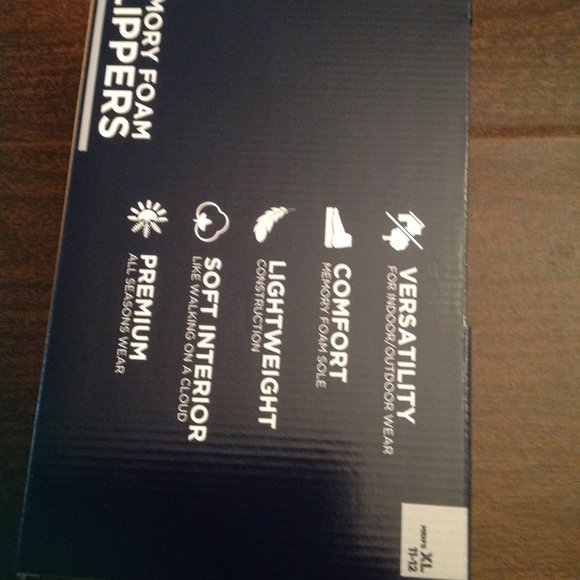 Haggar Men's Felt(Polyester) Gray Clog Slippers Size: XL(11-12) New in Box - Picture 5 of 6